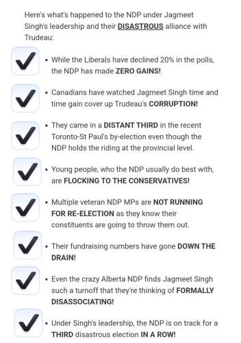 NDP losing