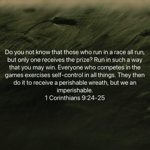 1 Corinthians 9.24-25 NASB