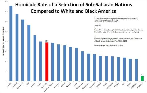 homocide rates for subsaharan blacks