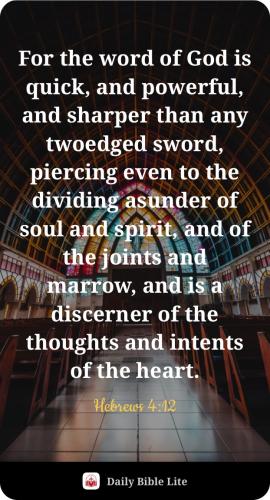 FAITH - Hebrews 4.12