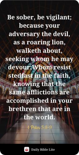 FAITH - 1 Peter 5.8-9