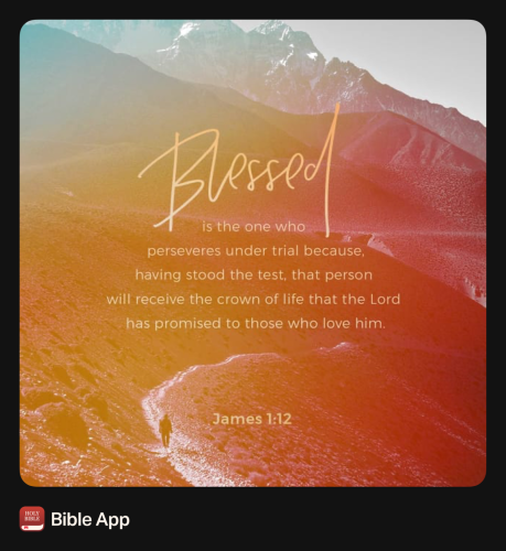 FAITH - James 1.12 NASB