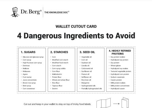 4 dangerous food ingredients to avoid