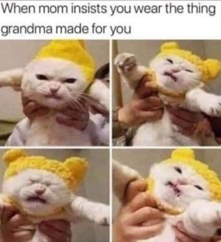 mom-insists-wear-thing-grandma-made