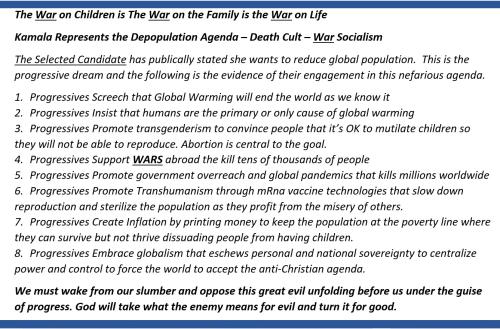 Kamabla De-Population Agenda 2