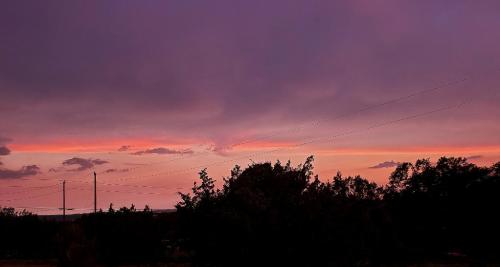 Sunset before the rain hits