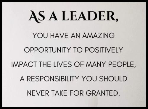1-Leaders Have Great Responsibility