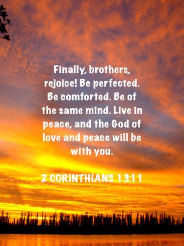 FAITH - 2 Corinthians 13.11
