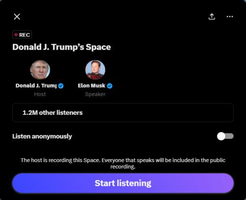 Trump's space live