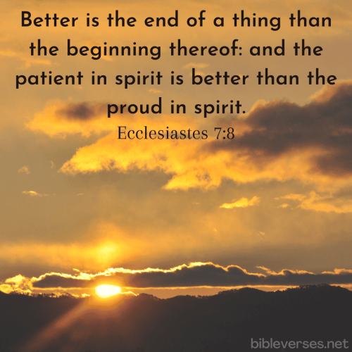 FAITH - Ecclesiastes 7.8 KJV