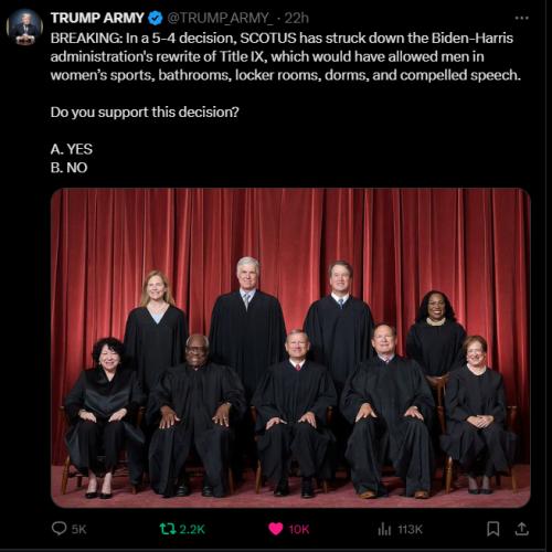 SCOTUS defies boys in girls bathrooms