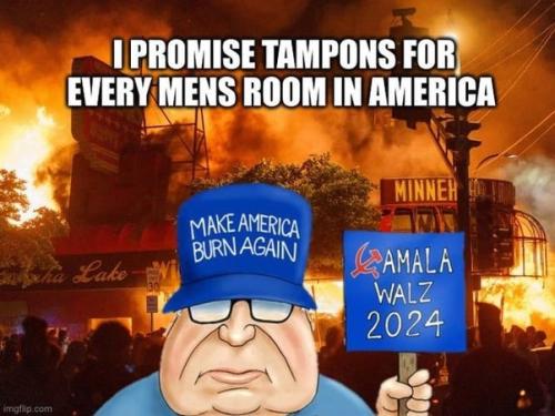 TIM WALZ BURN BABY BURN