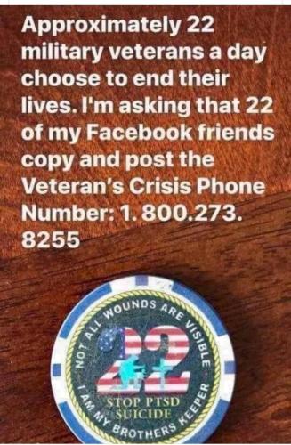 Vet crisis line