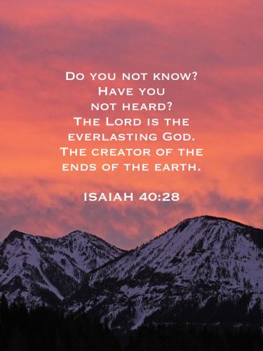 FAITH - Isaiah 40.28