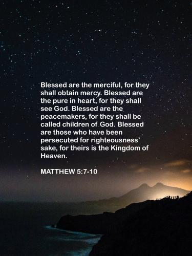 FAITH - Matthew 5.7-10