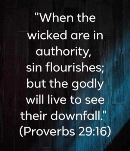 FAITH - Proverbs 29.16