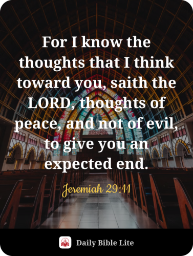 FAITH - Jeremiah 29.11