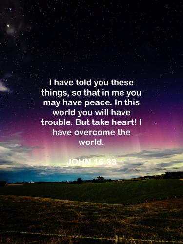 FAITH - John 16.33