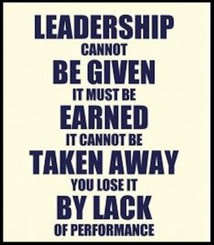 1-Leadership Is Not Given