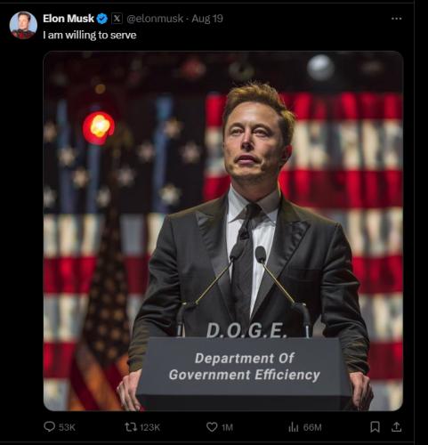 Elon Musk Willing to Serve