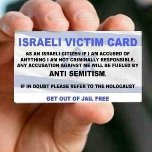 israeli victim card