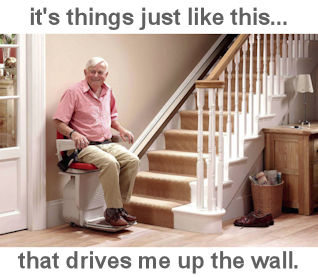 drives me up the wall