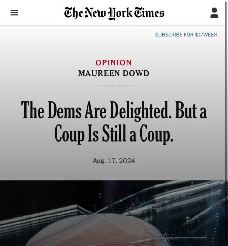 COUP IS STILL