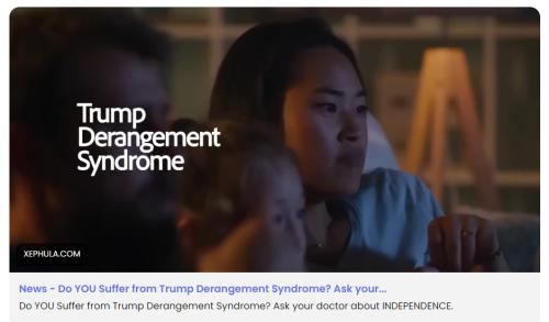 Trump Derangement Syndrome screenshot