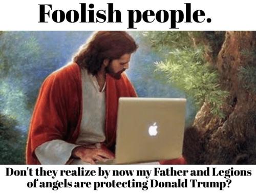 Jesus with a laptop