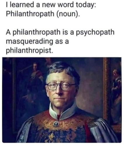 New Word of the day Philanthropath