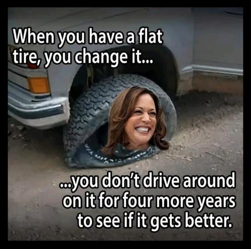 When you have a flat tire you change it