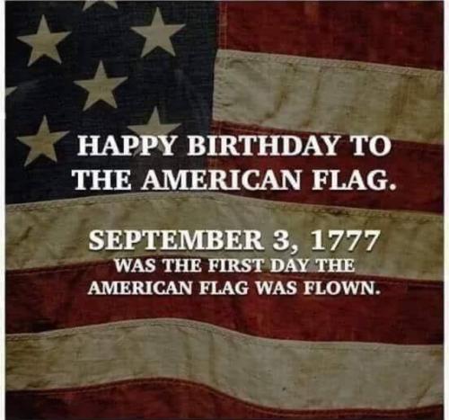 Happy Birthday to the American flag