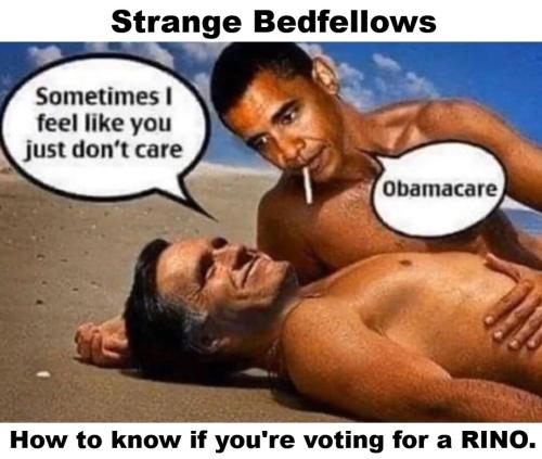 Strange bedfellas Obama and Romney