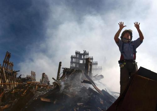 rescue-workers-Firefighter-rubble-way-World-Trade-September-11-2001