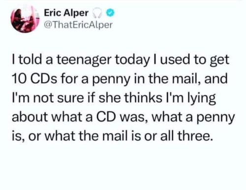 I  told a teenager