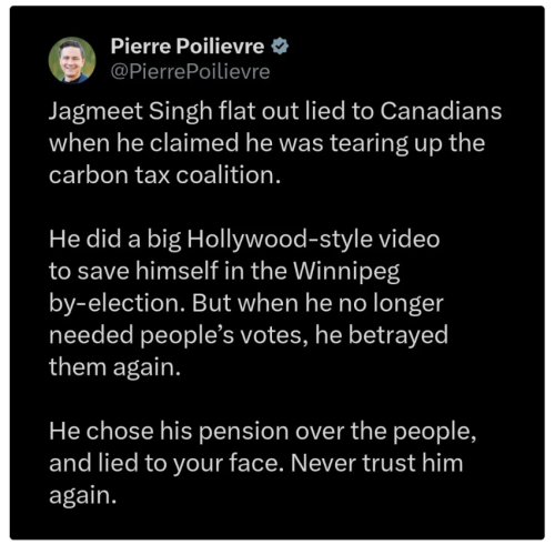 he lied to Canadians