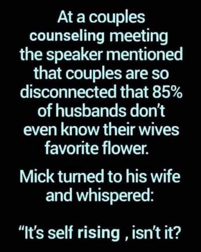 at a couples meeting