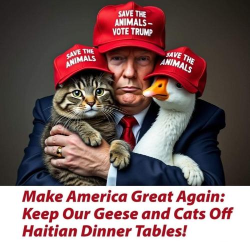 Save the Animals vote Trump
