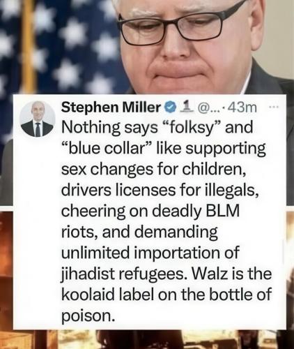 Nothing says folksy like Tim Walz.960px