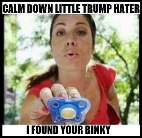 Trump hater binky