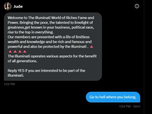 Illuminati invitation