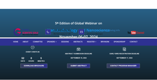 5ᵗʰ Edition of Global Webinar on Nanotechnology and Nanoscience Home