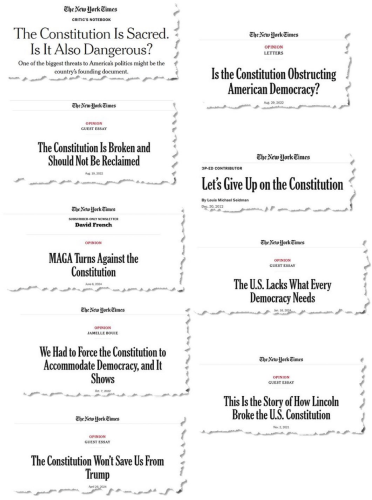 TRUMP CONSTITUTION THREAT