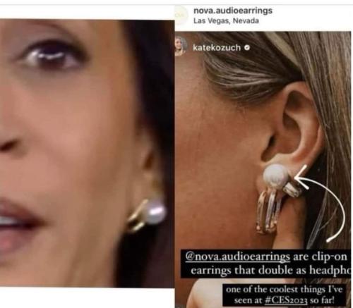 She's wearing nova h1 audio earrings