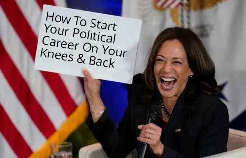 Kamala Harris Holding A Sign 3082