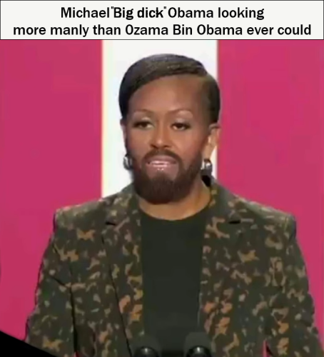 michael big dik obama grows a beard