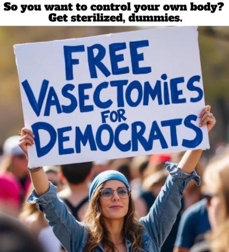 Free vasectomies for democrats.960px