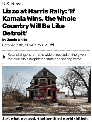 Lizzo if Kamala wins Detroit