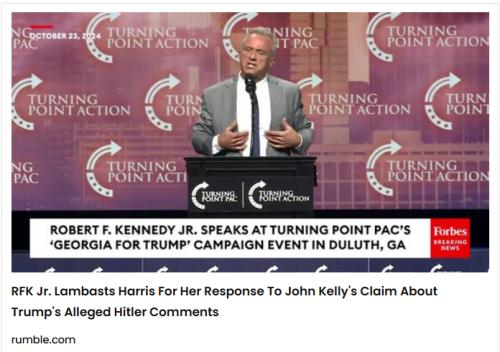 RFK Lambasts Kamala Harris