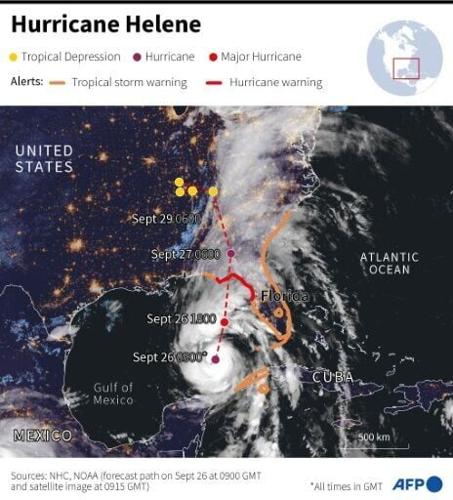 HURRICAN HELENE PATH